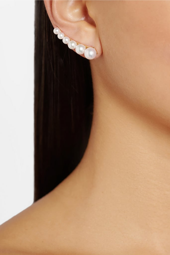 Moschino Sophie Bille Brahe 14-Karat Gold Pearl Ear Cuff ($2,850)
