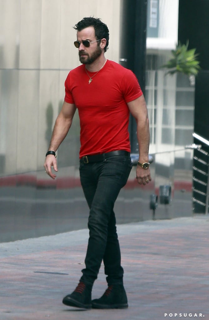 Justin Theroux Out in LA April 2016