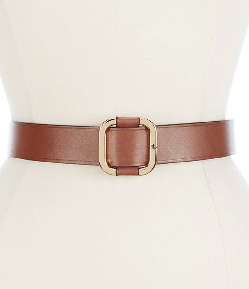 Lauren Ralph Lauren Slide Buckle Leather Belt Meghan Markle