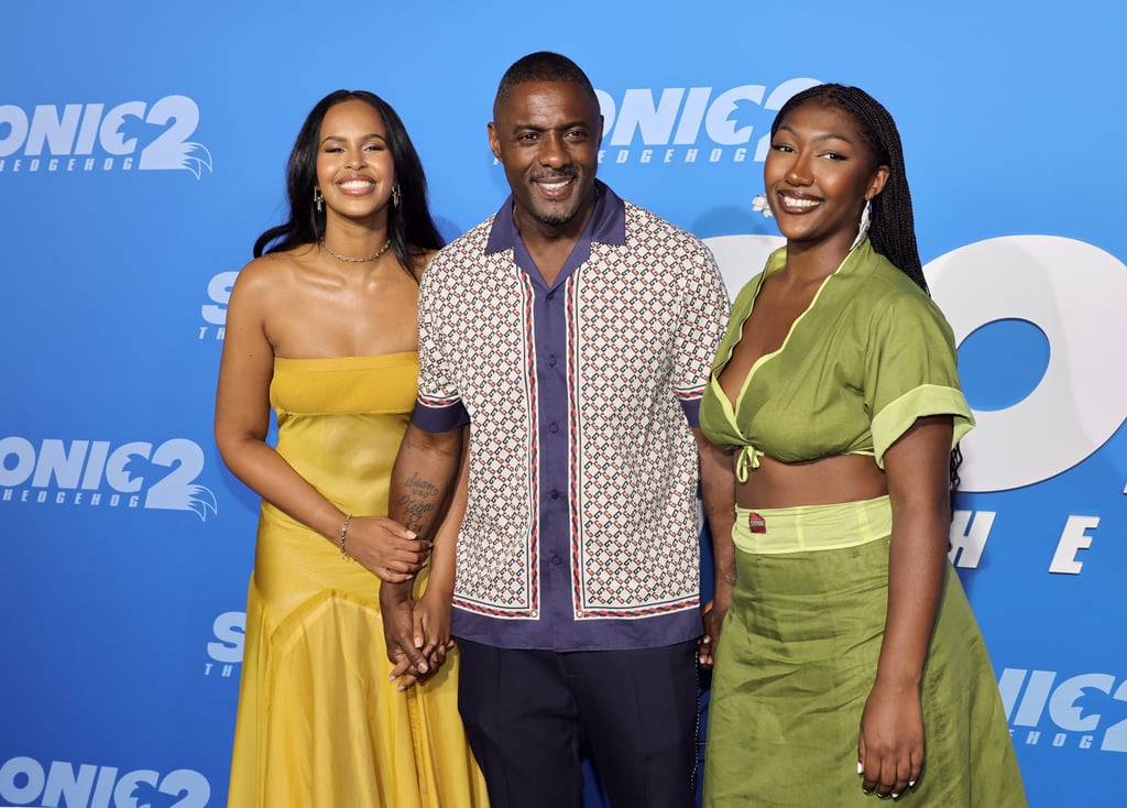Idris Elba Attends Sonic the Hedgehog 2 Premiere With Family