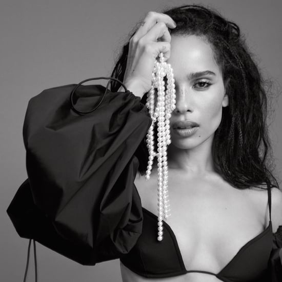 Zoë Kravitz's Sexy Black Minidress on Elle's February Cover