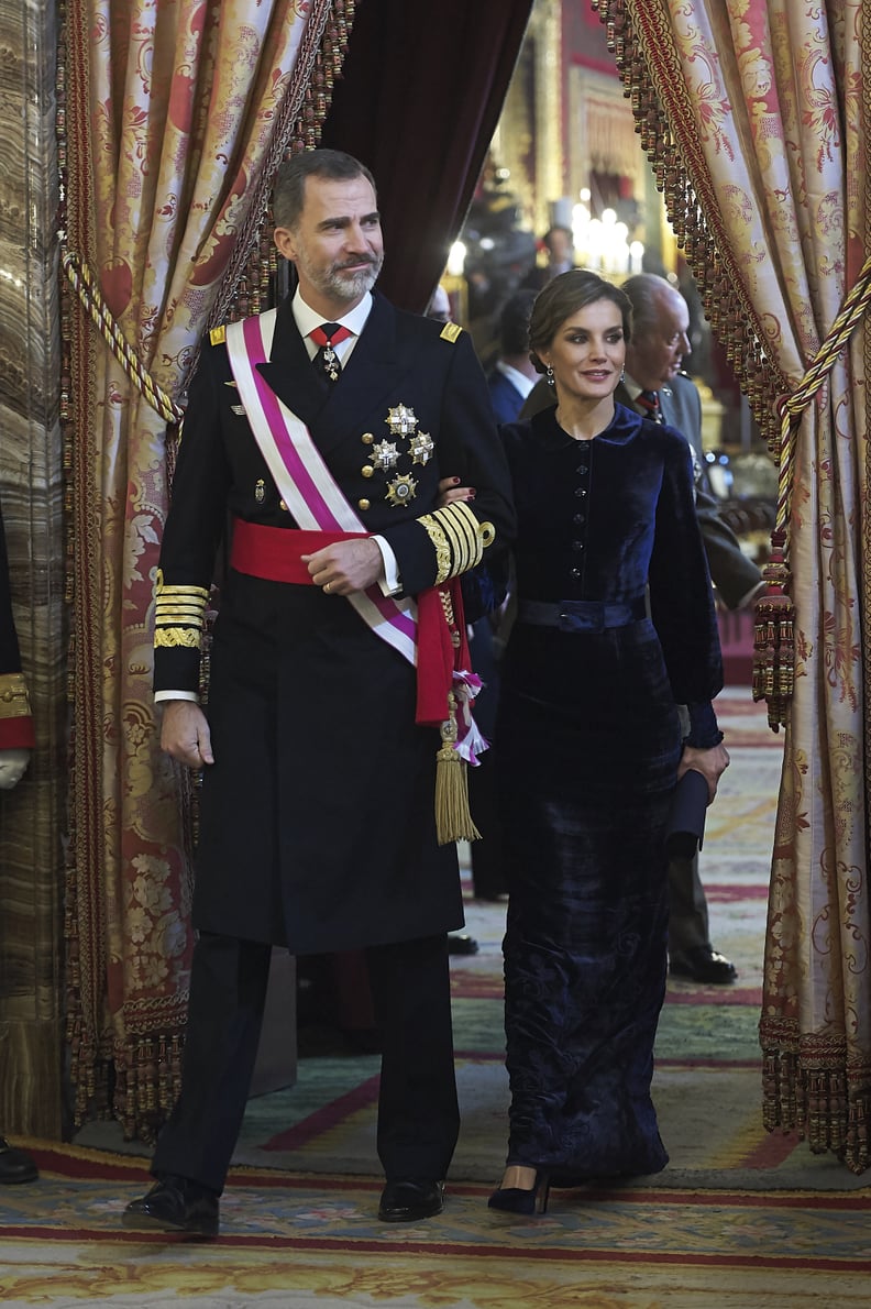 Letizia in Felipe Varela, January 2018