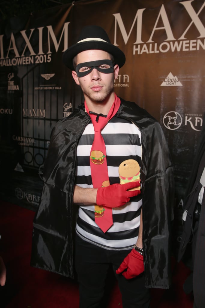 Nick Jonas as the Hamburglar Hot Male Celebrities in Halloween