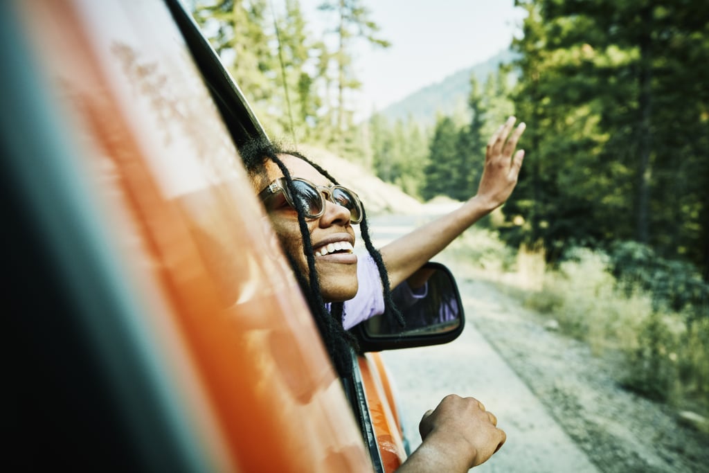 Feeling the breeze while driving with your windows down.