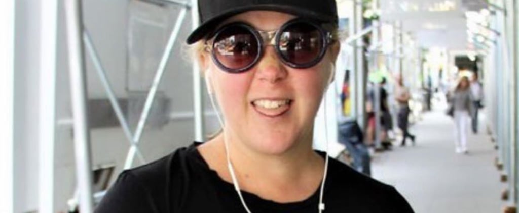 Amy Schumer Shows C-Section Scar and Mesh Underwear