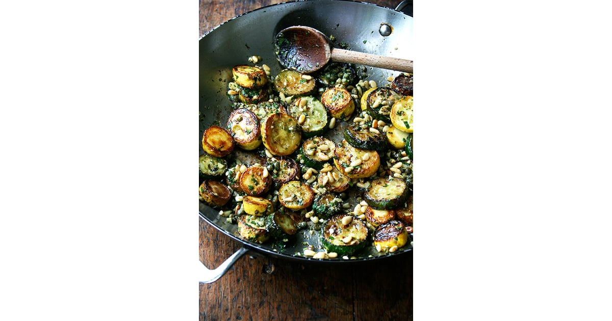 Sautéed Zucchini With Mint, Basil, and Pine Nuts Easy Vegetarian Side