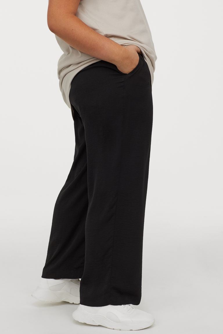 Pull-On Satin Pants