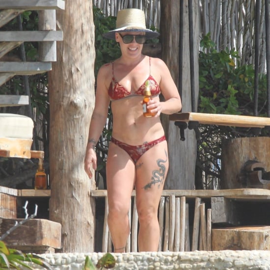 Pink and Carey Hart at the Beach in Mexico February 2019