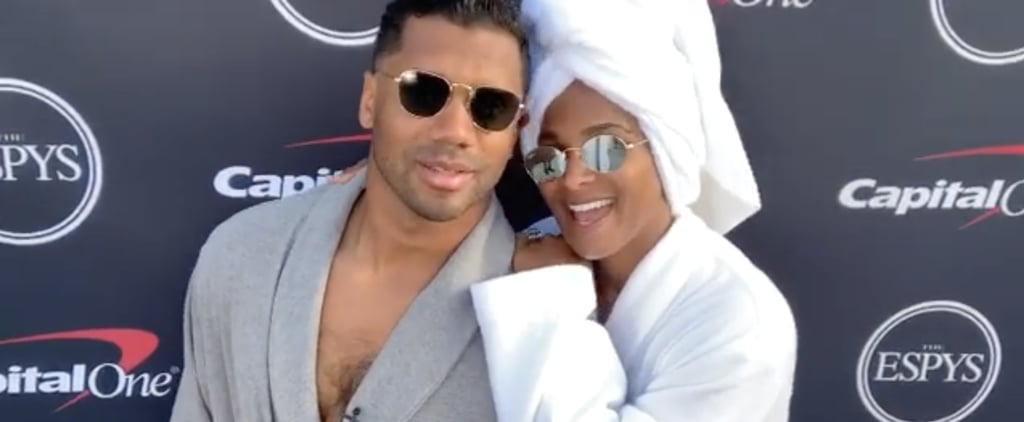 Ciara and Russell Wilson Brought the Bathrobes to Their Backyard For the ESPYs "Red Carpet"