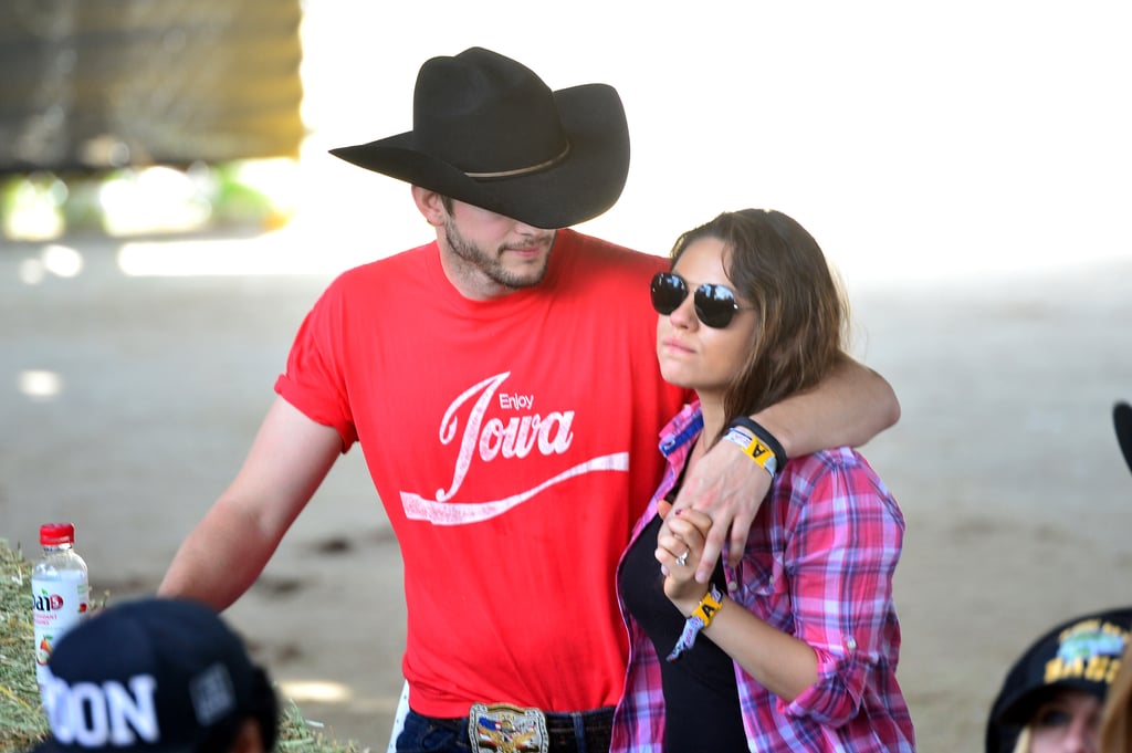 Mila Kunis and Ashton Kutcher at Stagecoach 2014