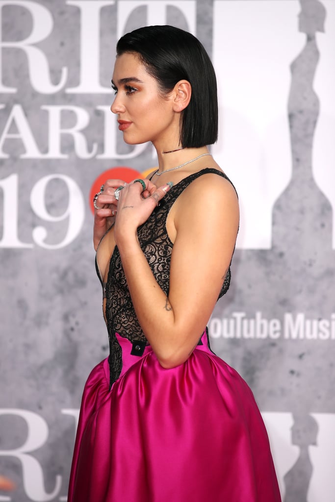Dua Lipa's Christopher Kane Dress at the 2019 Brit Awards