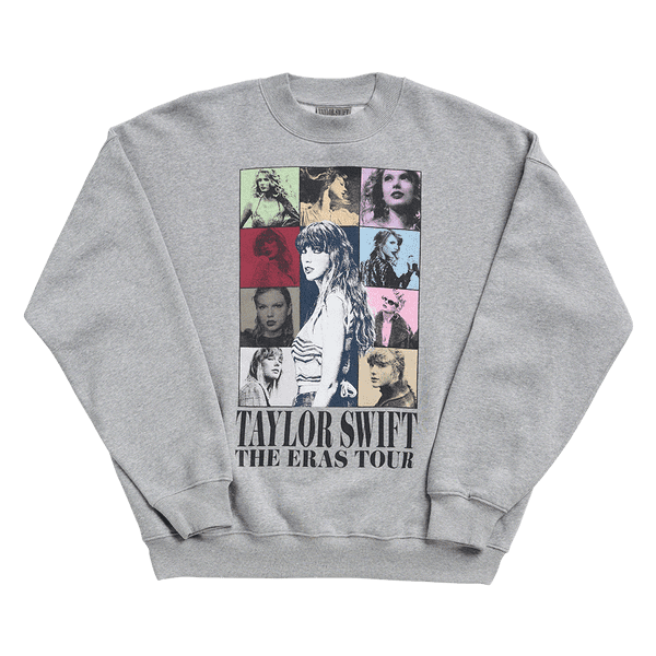 泰勒•斯威夫特时代旅游Heather灰色Crewneck