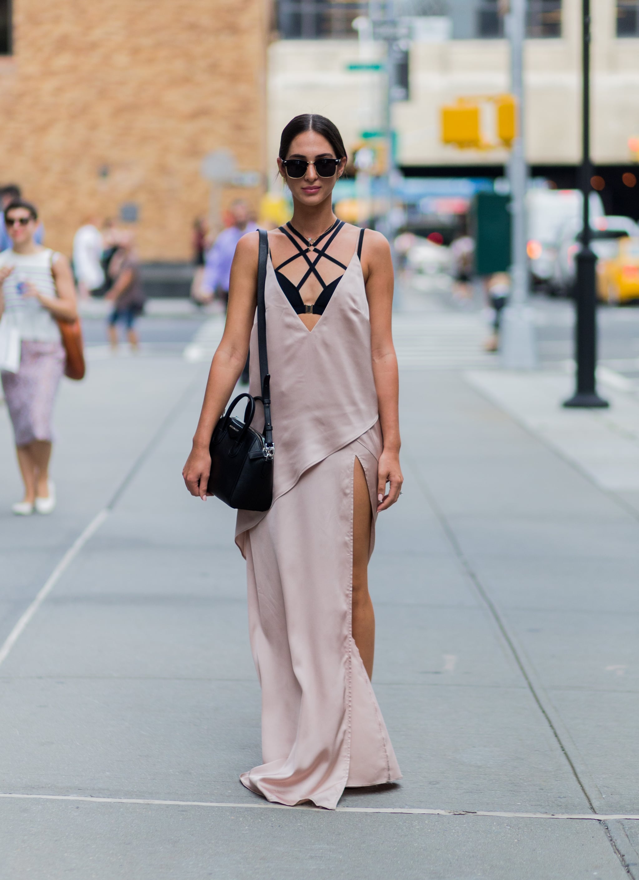 Find A Superstrappy Style And Layer With A Slinky Dress That S Got A Plunging Neckline This New Spring Trend Is So Hot Everyone On The Street S Already Doing It Popsugar Shop slinky's closet and buy fashion from brooks brothers, worthington, chico's and more. plunging neckline