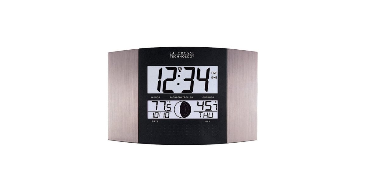 Atomic Wall Clock With Indoor/Outdoor Temperature Cute Christmas