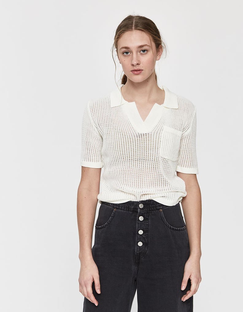 Need Jeannie Open-Knit Polo