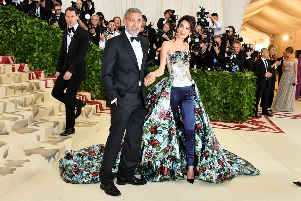 Amal and George Clooney at the 2018 Met Gala