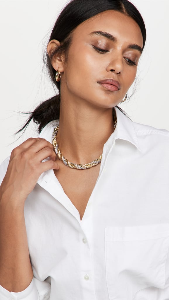 A Twisted Style: Jules Smith Toggle Rope Chain Two Tone Necklace
