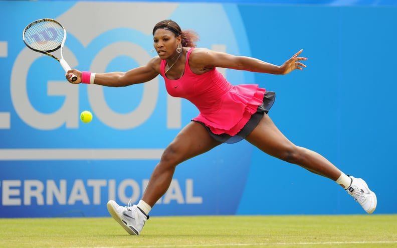 Serena Williams Wearing White Nikes at the Aegon International in 2011
