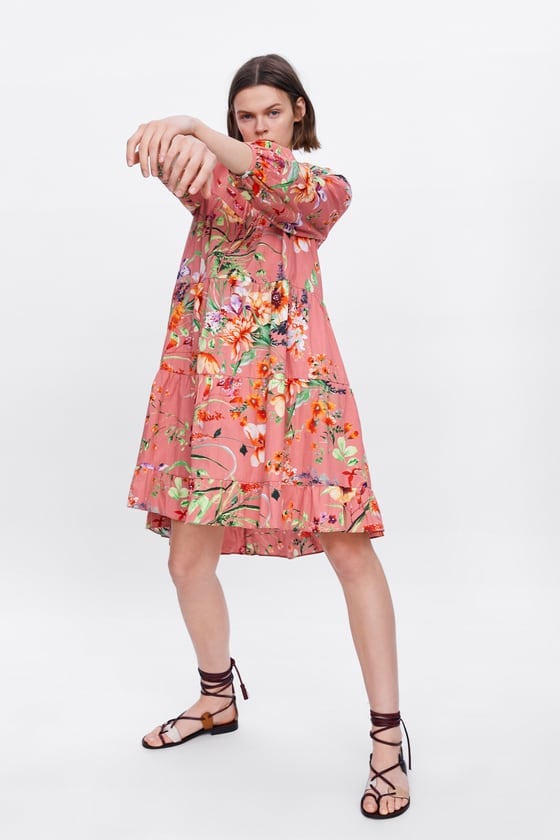 Zara Floral Print Dress | Princess Mary Wearing H&M Dress and Black Blazer 2019 | POPSUGAR 