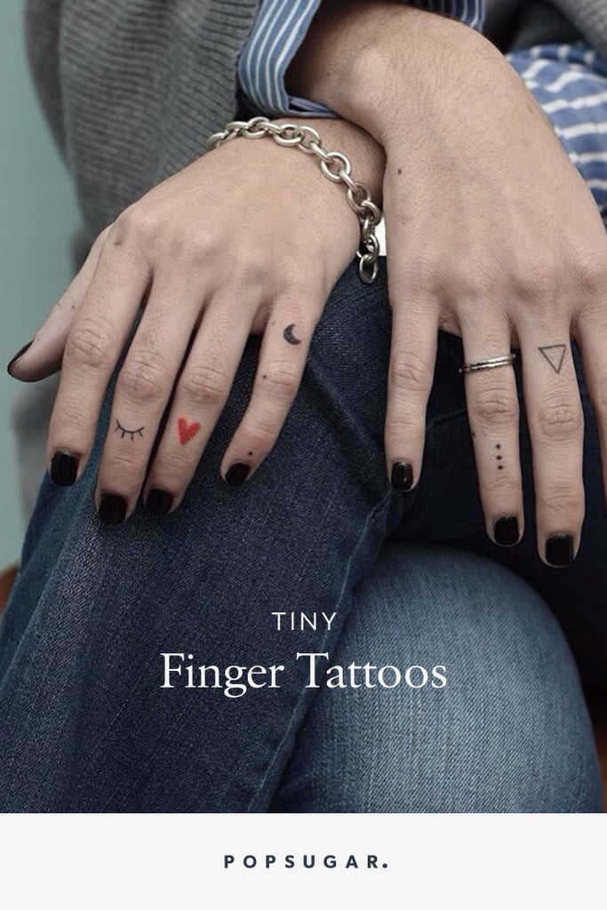 Tiny Finger Tattoos Popsugar Beauty