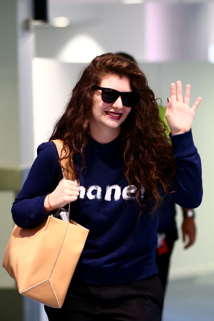Lorde at the Auckland Airport After Grammys