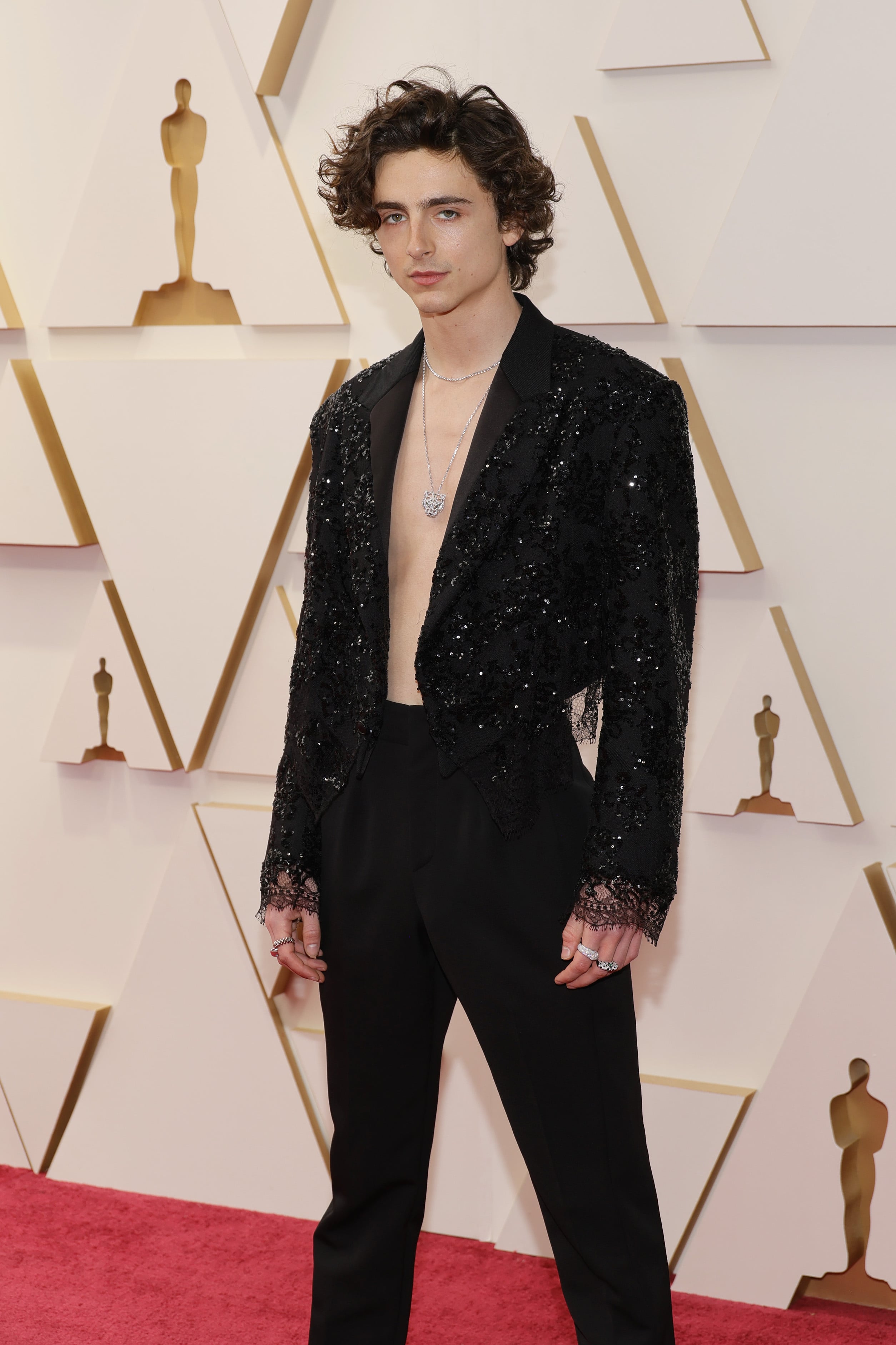 Timothée Chalamet stuns at the Oscars in Louis Vuitton womenswear