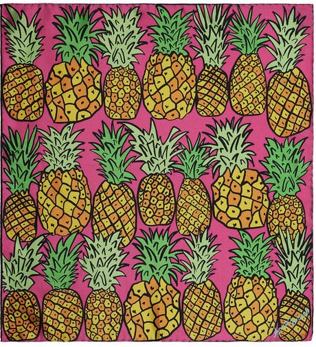 Anna Coroneo Pineapple-Print Scarf