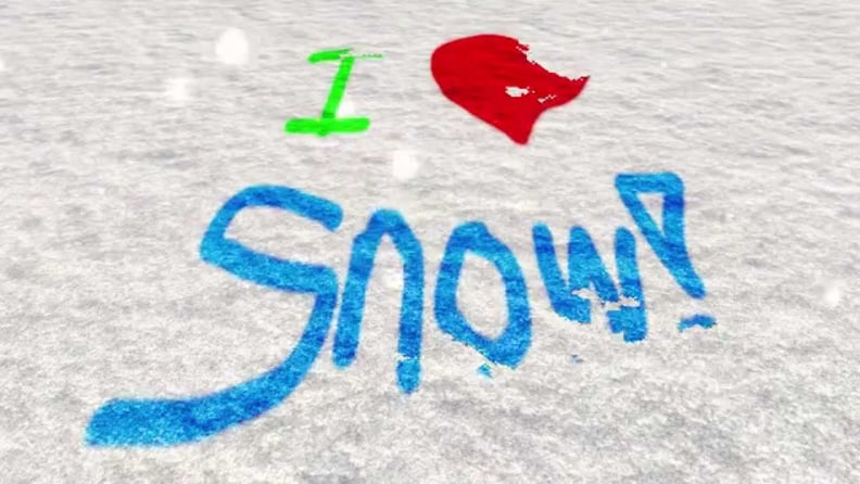 Make Snow Art