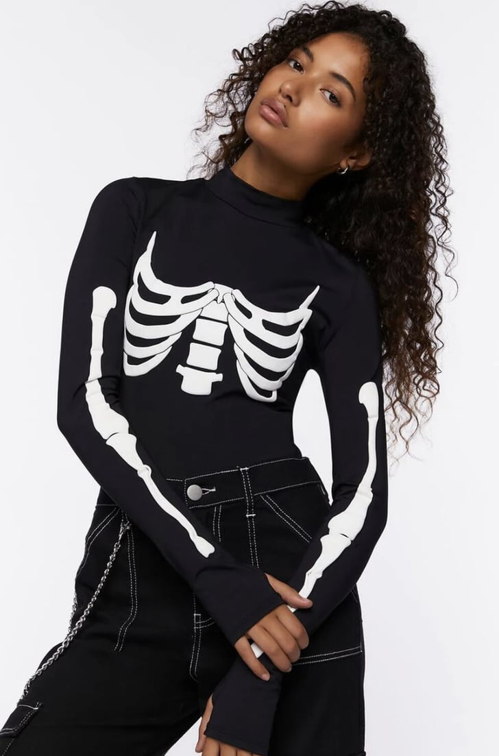 Halloween Bodysuit Costume Idea Skeleton Halloween Costumes You Can Make With a Bodysuit