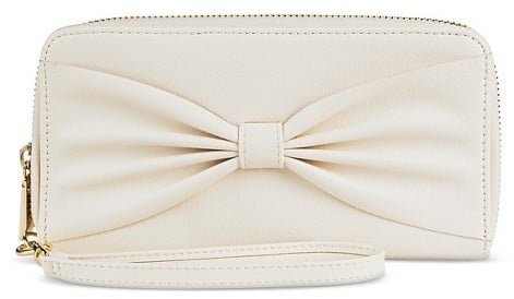 Mossimo Women's Large Bow Faux Leather Cell Phone Case Wallet ($15)