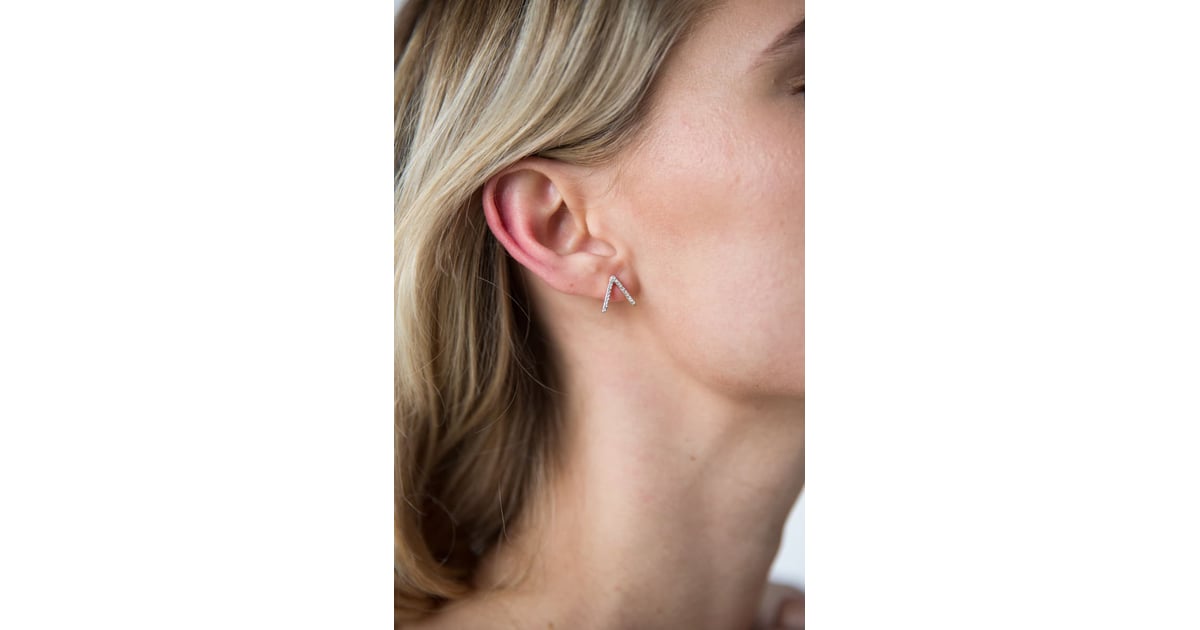 Uncommon James by Kristin Cavallari Little Stud Crystal Chevron Stud