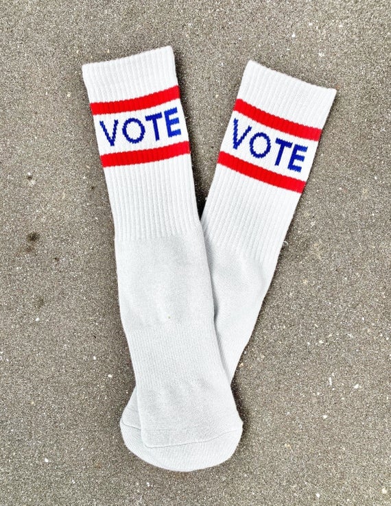 LuckyHoneyShop Vote Socks