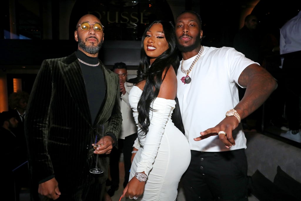 Megan Thee Stallion and Pardi Kiss at JAY-Z's 40/40 Event