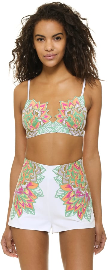 embroidered bralette top