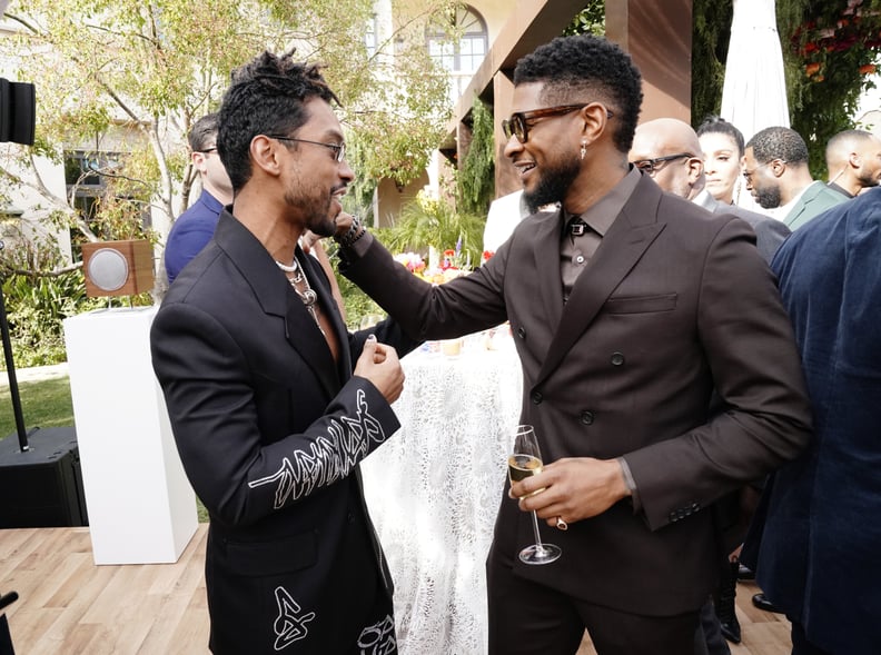Miguel and Usher at the 2020 Roc Nation Brunch in LA