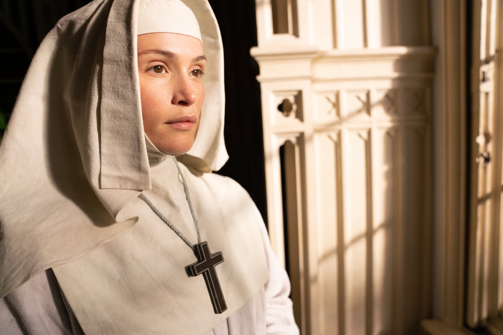 WARNING: Embargoed for publication until 00:00:01 on 05/12/2020 - Programme Name: Black Narcissus - TX: 27/12/2020 - Episode: Black Narcissus - Ep 1 (No. n/a) - Picture Shows:  Sister Clodagh (GEMMA ARTERTON) - (C) FX Productions - Photographer: Miya Mizuno