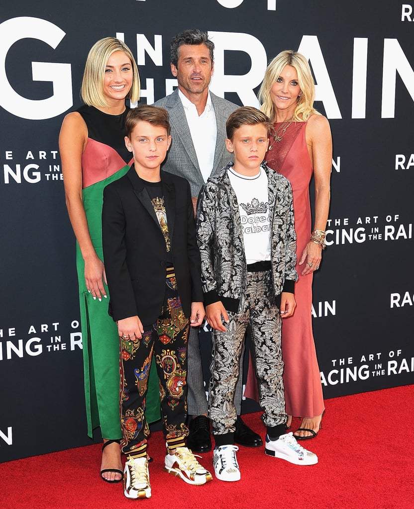 Patrick Dempsey Family at Racing in the Rain Premiere Photos