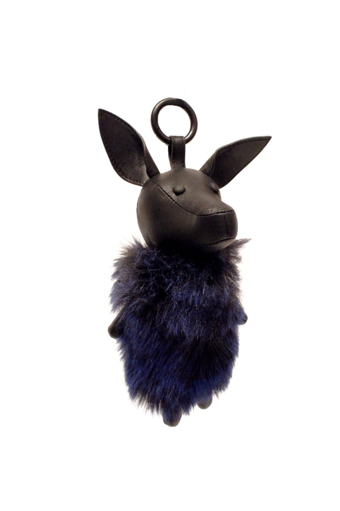 Norman Leather & Faux Fur Keychain ($95)
