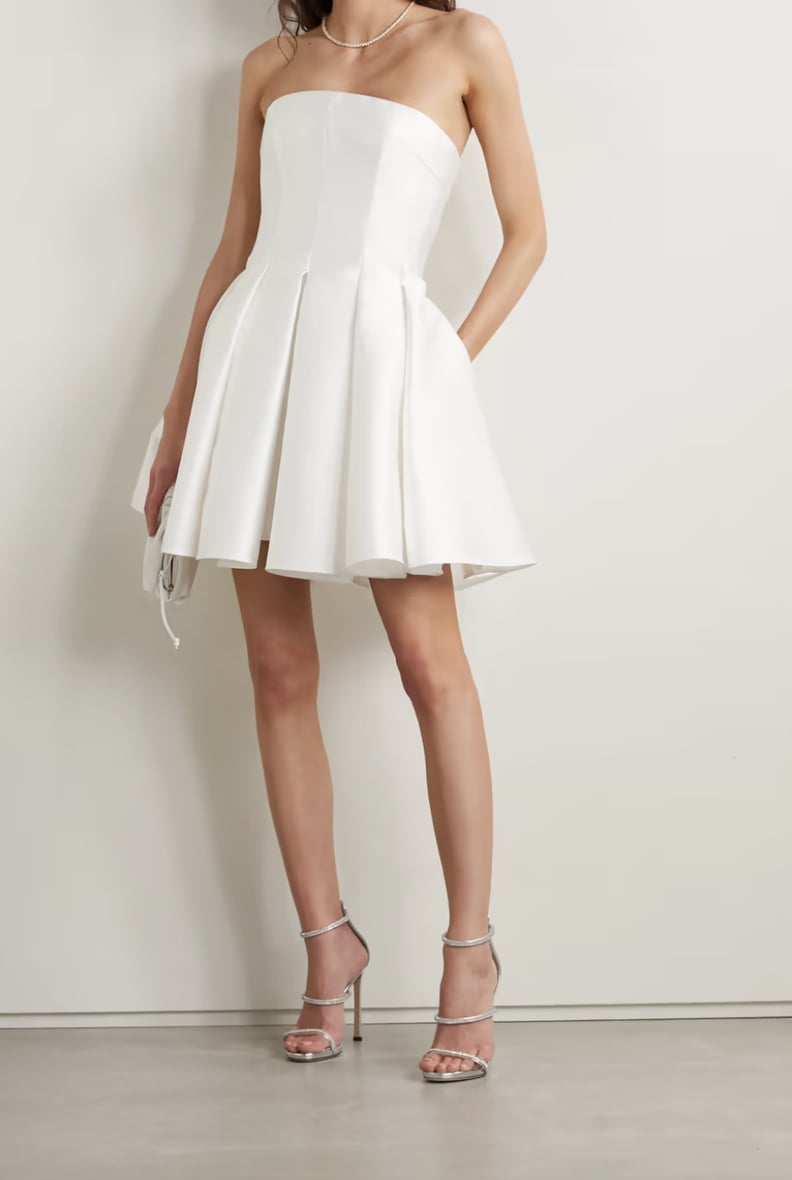 Short-Wedding-Dress Idea: Rasario Strapless Mini Dress