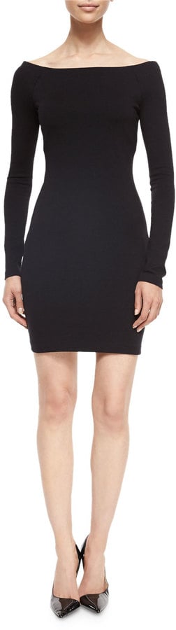 The Row Off-Shoulder Jersey Dress ($615)