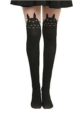 My Neighbor Totoro Faux Thigh-High Tights