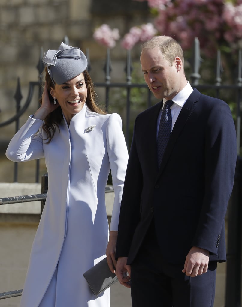 Kate Middleton Blue Coat on Easter 2019