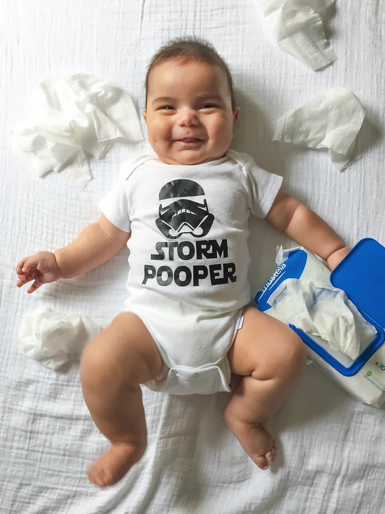 Mom's Weekly Photo Shoot of Punny Onesies
