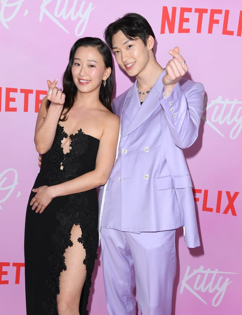 HOLLYWOOD, CALIFORNIA - MAY 11: Sang Heon Lee, Gia Kim arrives at the Los Angeles Special Screening Of Netflix's 