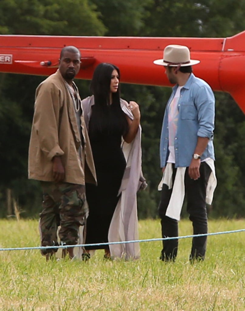 Pregnant Kim Kardashian at Glastonbury Festival | Pictures