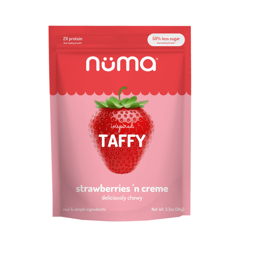 Numa Foods: Strawberries and Cream Taffy