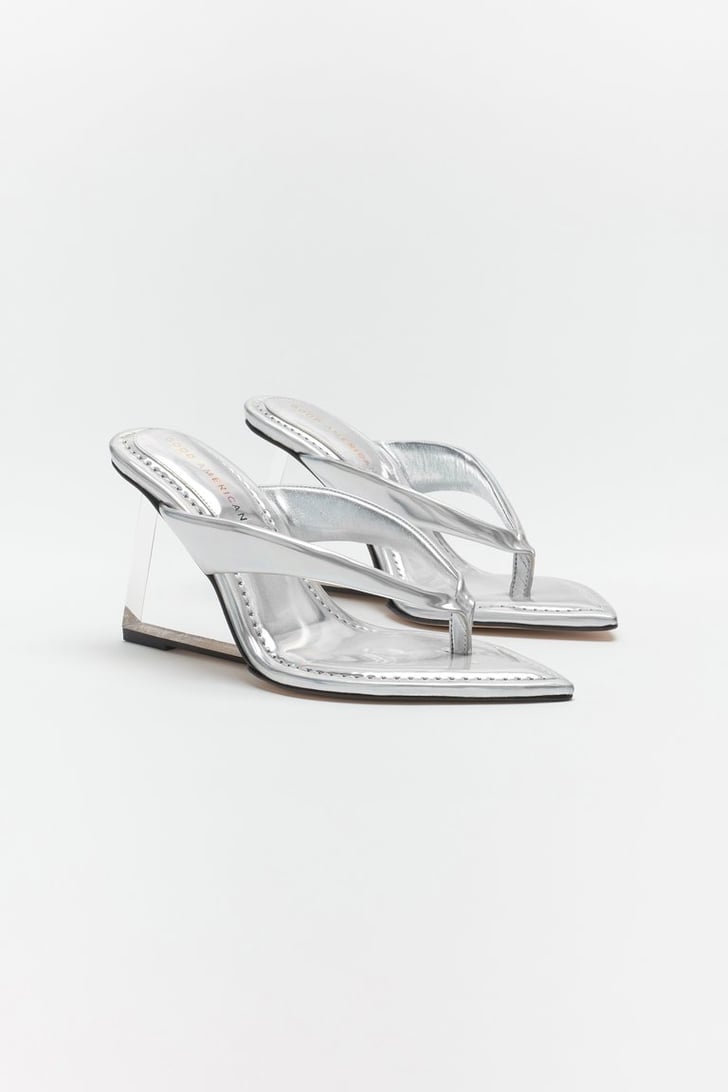Good American Cinder-F*cking-Rella Thong | Y2K Wedge Sandals Are Back ...