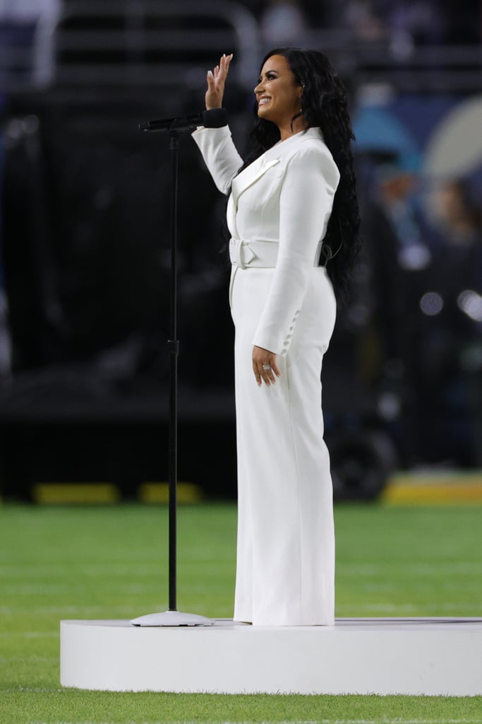 Demi Lovato Singing the National Anthem at the 2020 Super Bowl