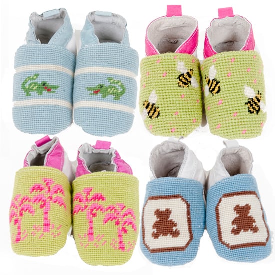 By Paige Needlepoint Baby Booties