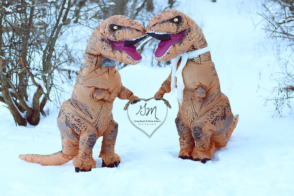 T-Rex Engagement Photo Shoot